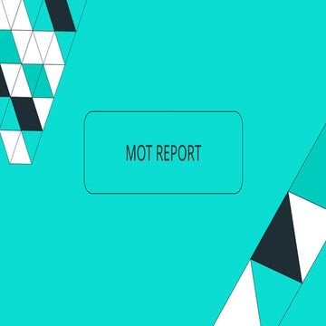 Monthly MOT Report Detailing Doctor Performance and Totals | PPTX