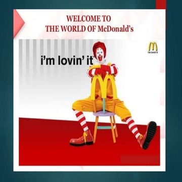 Marketing Presentation (MCDonal)