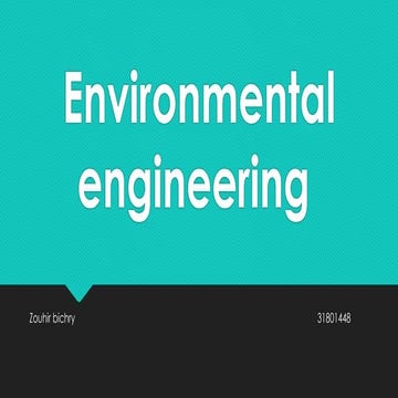 Basic concepts in environmental engineering | PPTX