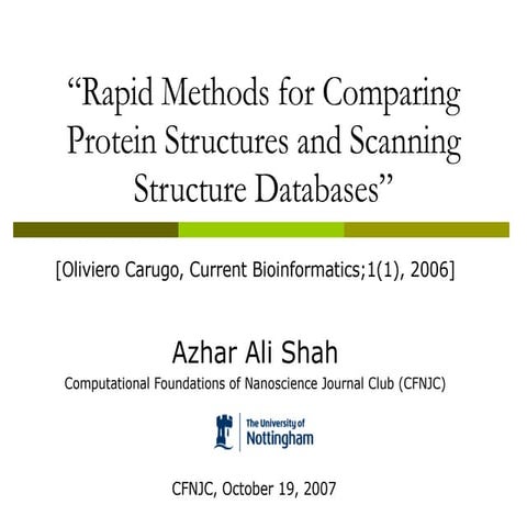 Presentation 2007 Journal Club Azhar Ali Shah