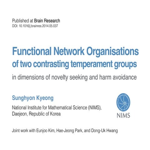 Functional network organizations of two contrasting temperament groups in dim...
