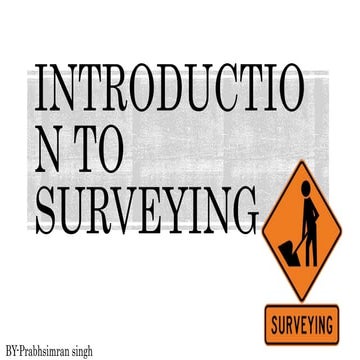 Introduction to surveying