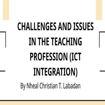 BARRIERS TO ICT IN SCHOOLS | PPTX