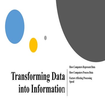 Transforming Data into Information | PPTX