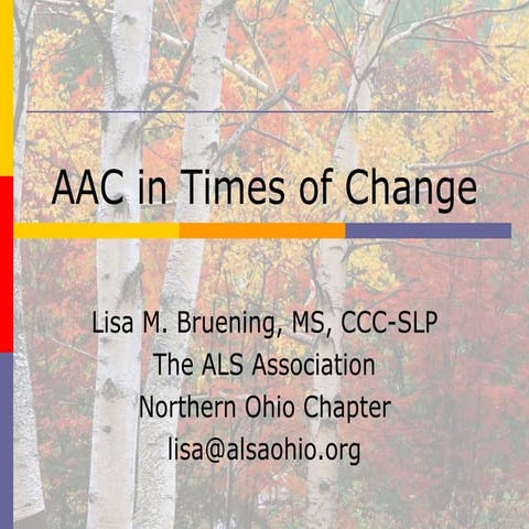 Presentation 204  lisa bruening aac in times of change