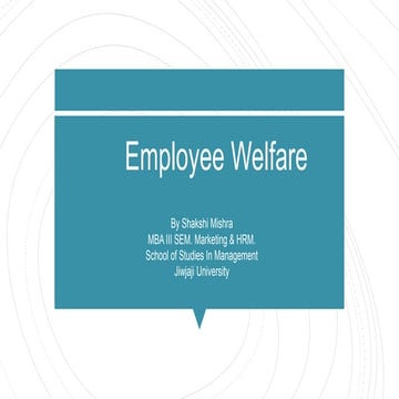 Employees Welfare