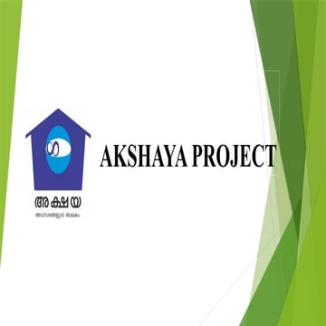 Akshaya Project Power Point Presentation | PPTX