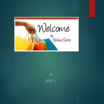Presentetion on Online Shopping Website Project.