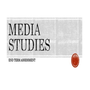 Media consumption | PPTX
