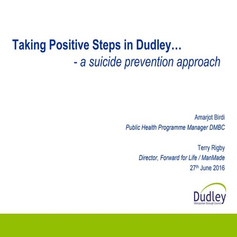 Suicide Prevention through Training and Peer Support - Dudley MBC ...