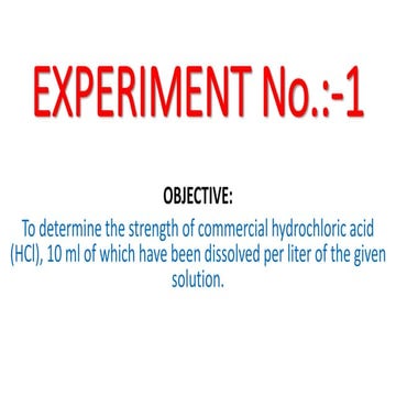 HCL Standardization | PDF