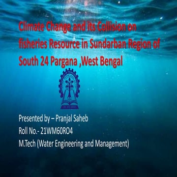 Climate Change and its Collision on  fisheries Resource in Sundarban Region o...