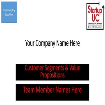 Presentation 2 Template - Customer Segments-Value Propositions + Interview Re...