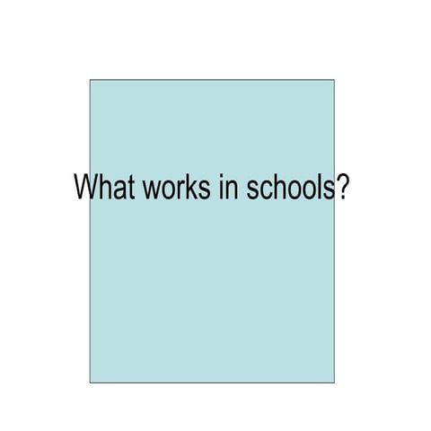What Works in Schools: Robert Marzano
