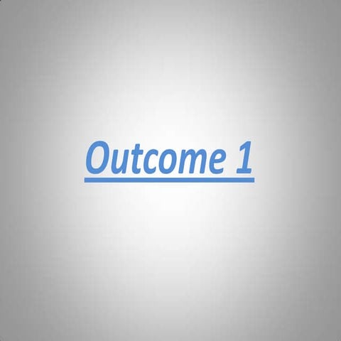 outcome 1