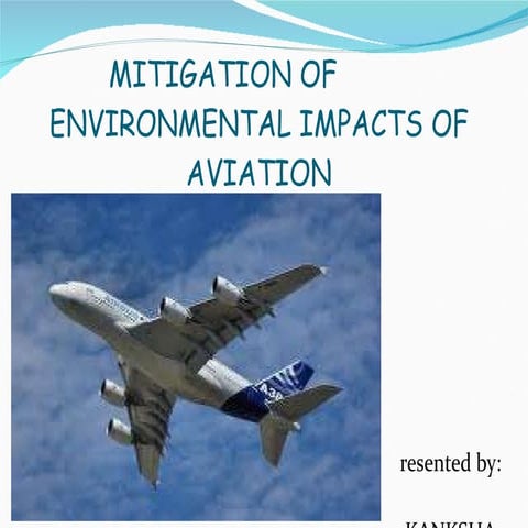 Mitigation of environmental issues of Aviation