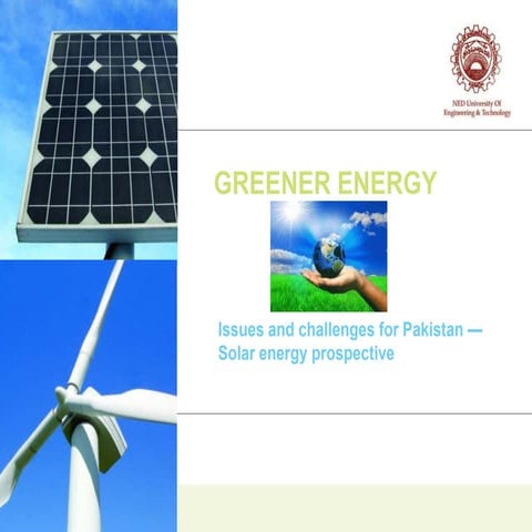 Solar Energy Systems Perspective about Pakistan