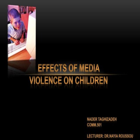 Effects of media violence on children