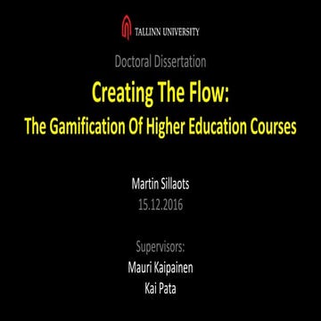 Gamification and Flow