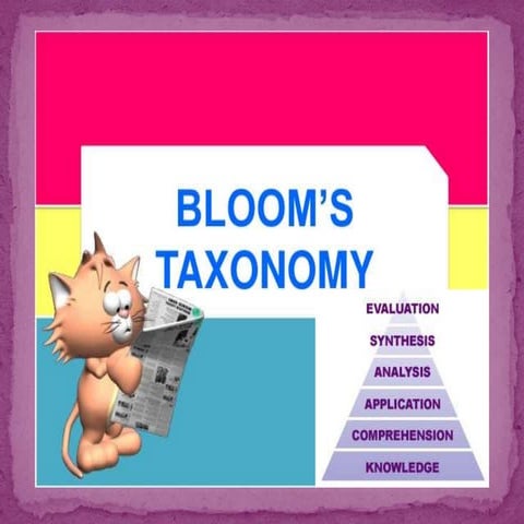 Bloom's texonomy