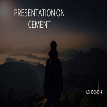 cement ppt