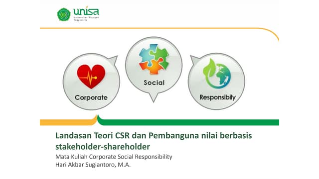 LANDASAN TEORI CSR | PPT