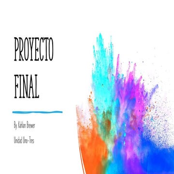 Proyecto Final - Kahlan Brewer