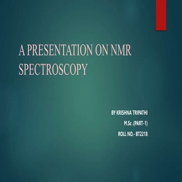 NMR spectroscopy 