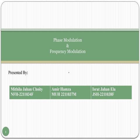 Phase modulation | PPT