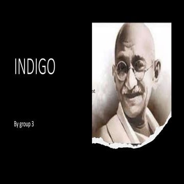 ppt of indigo class 12 english project | PDF