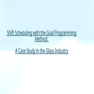 goal and integer programming for quantitative techniques