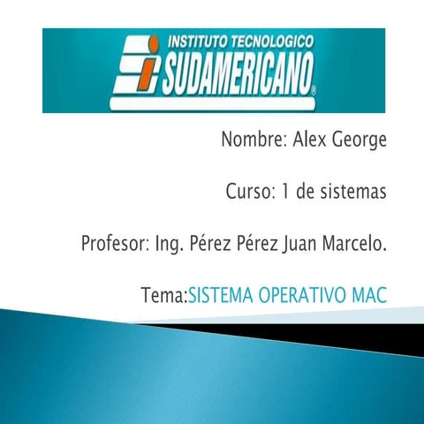 SISTEMA OPERATIVO MAC