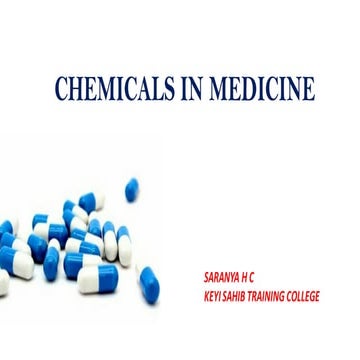 CHEMICALS IN MEDICINES