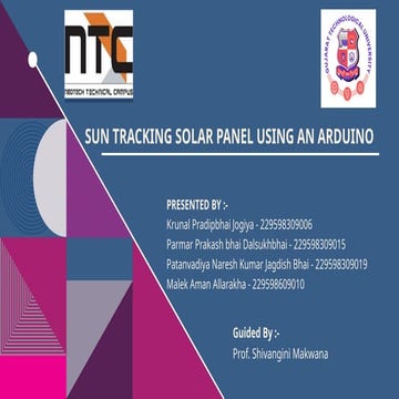 Presentation 4.pptx sun trackking solar panel