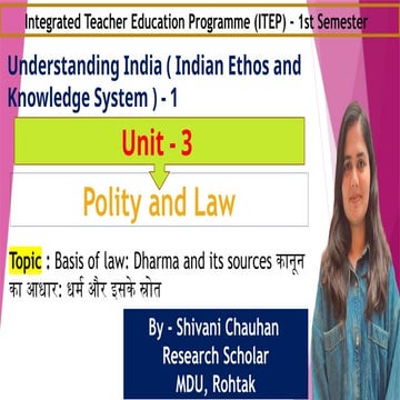 Basis of Law:Dharma and its sources.pptx