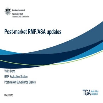Post-market RMP/ASA updates