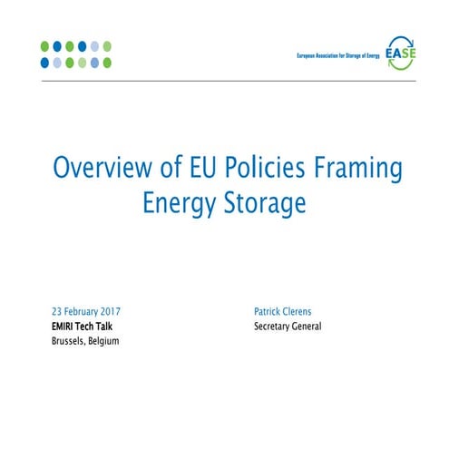 Presentation 4 Slides - Patrick Clerens - EASE