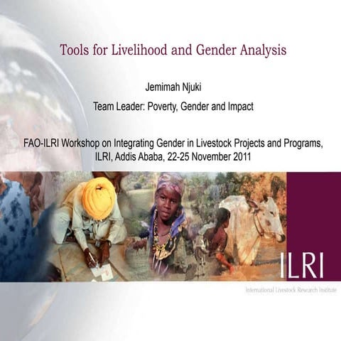 Tools for gender and livelihood analysis