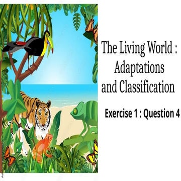 Animal adaptations to extreme environments power point answers removed ...