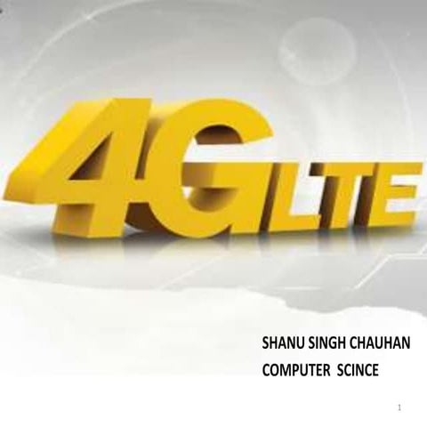 Presentation on 4gLTE