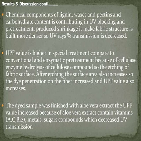 Bio-Processing of Green Bamboo Textile Part 5