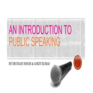 Public Speaking