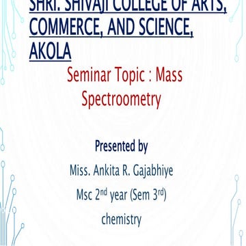 Mass spectrometry 