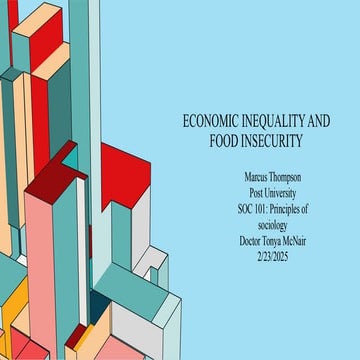 Food Insecurity as a Contemporary Social Issue | PPTX