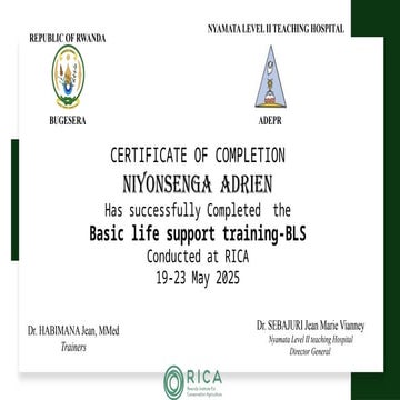 certificate of completion for basic life