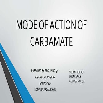 Mode of action of carbamate.pptx
