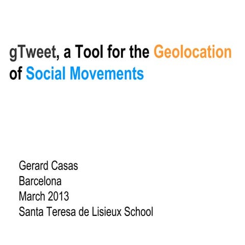 gTweet - 52°North Innovation Incentive Award presentation