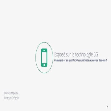 Présentation 5 g