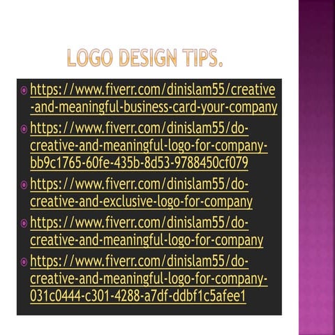 Logo Design tips