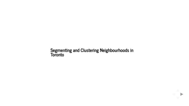 Toronto Capstone